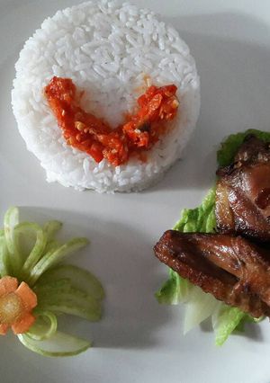 Foto resep Ayam bumbu empal dgn sambal bawang