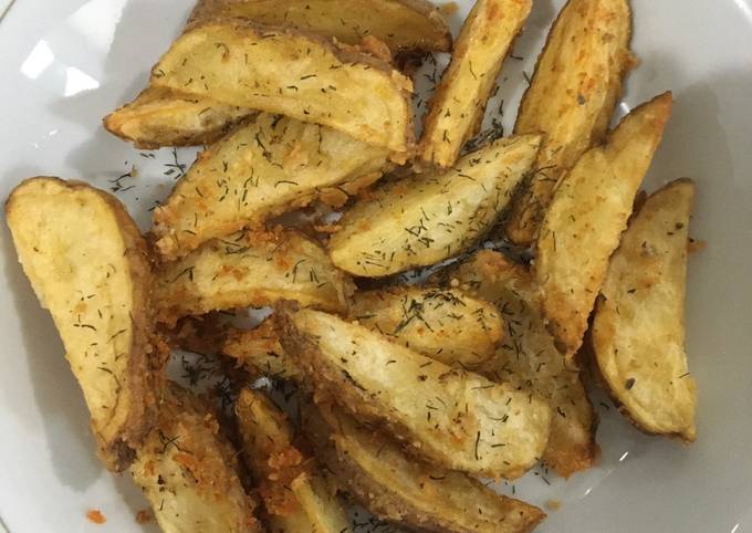 Resep Potato Wedges (Simple), Enak Banget