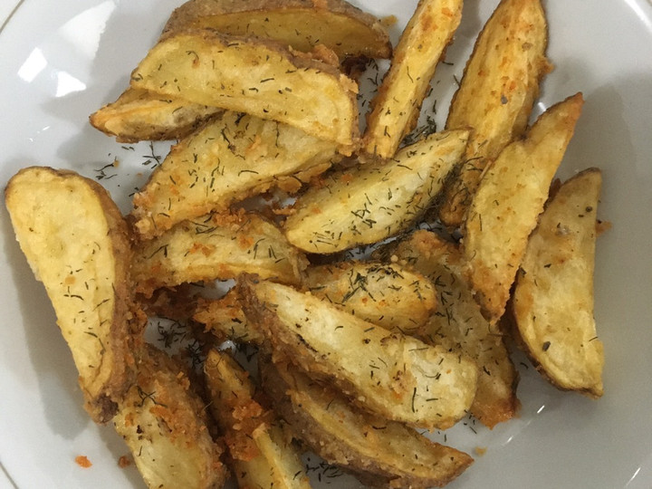 Resep Potato Wedges (Simple), Enak Banget