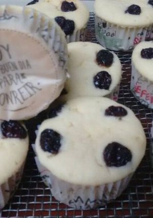 Una foto de Muffins de limón y arándanos (opcional)