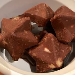 A picture of Chocolate almond Keto Fat Bombs.