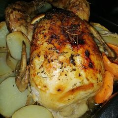 Roasted Chicken in Oregano and Lemon and Other Spices A picture of Roasted Chicken in Oregano and Lemon and Other Spices.