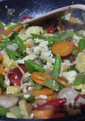 Foto resep Oseng Buncis Telur Wortel
