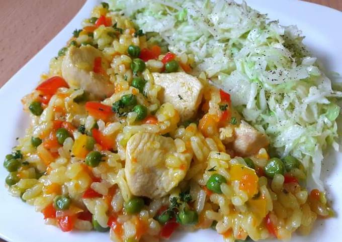 Pilaf de orez cu pui și legume, rețetă de Georgi Bianca - Rețete