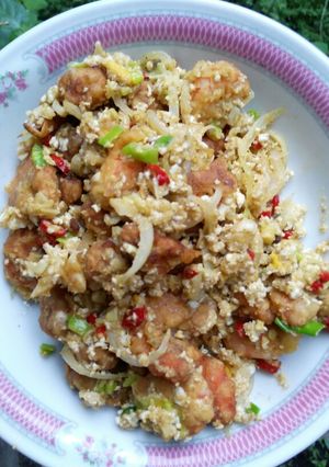 Foto resep Udang Telor Asin