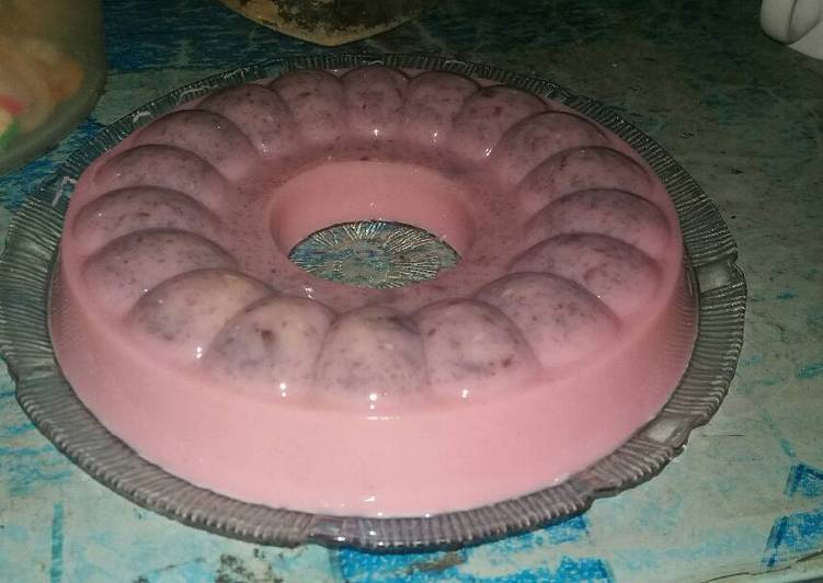 Redbean Pudding (Puding kacang merah)