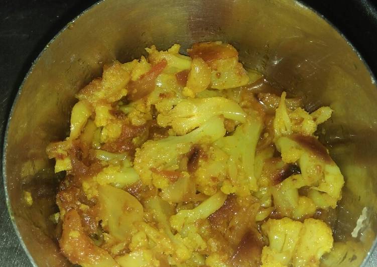 Simple Way to Make Homemade Cauliflower sabji