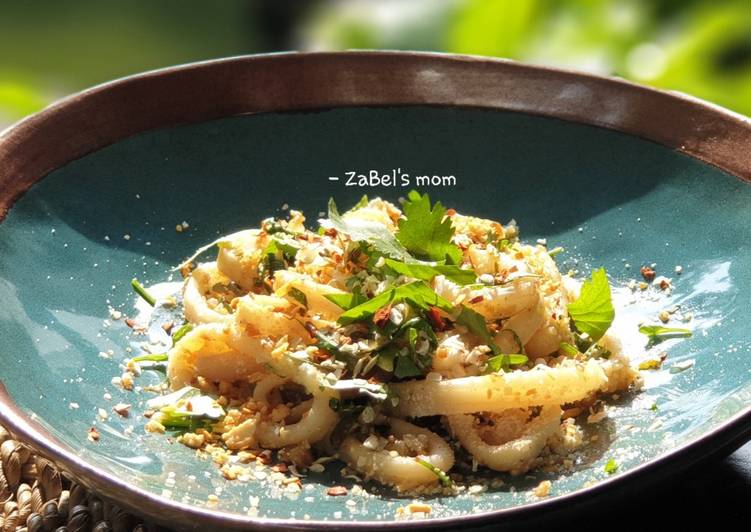 Resep Butter Garlic Squid (Cumi Mentega Bawang Putih) Lezat