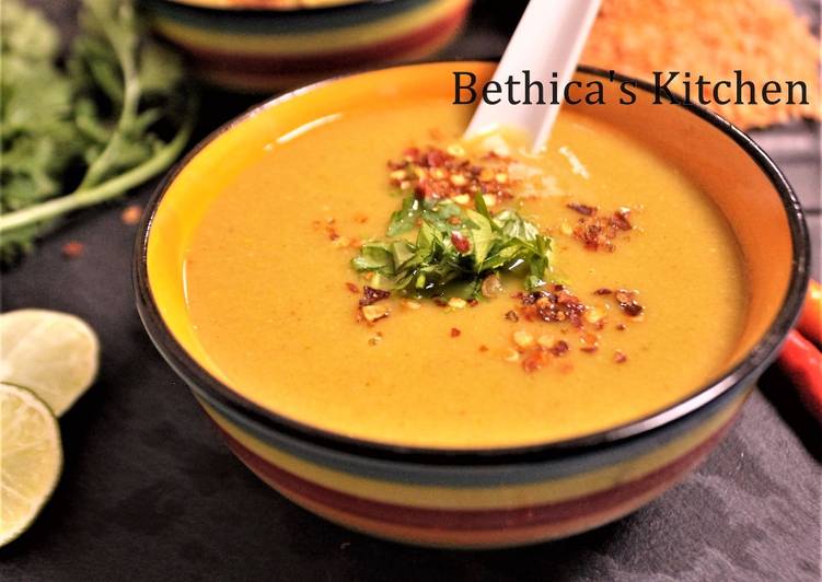 Easy Cheap Dinner Lemony Red Lentil Soup