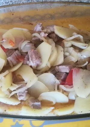 Húsos sült zöldségek recept fotója