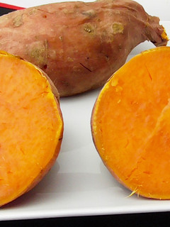 Una foto de Batata o boniato al microondas