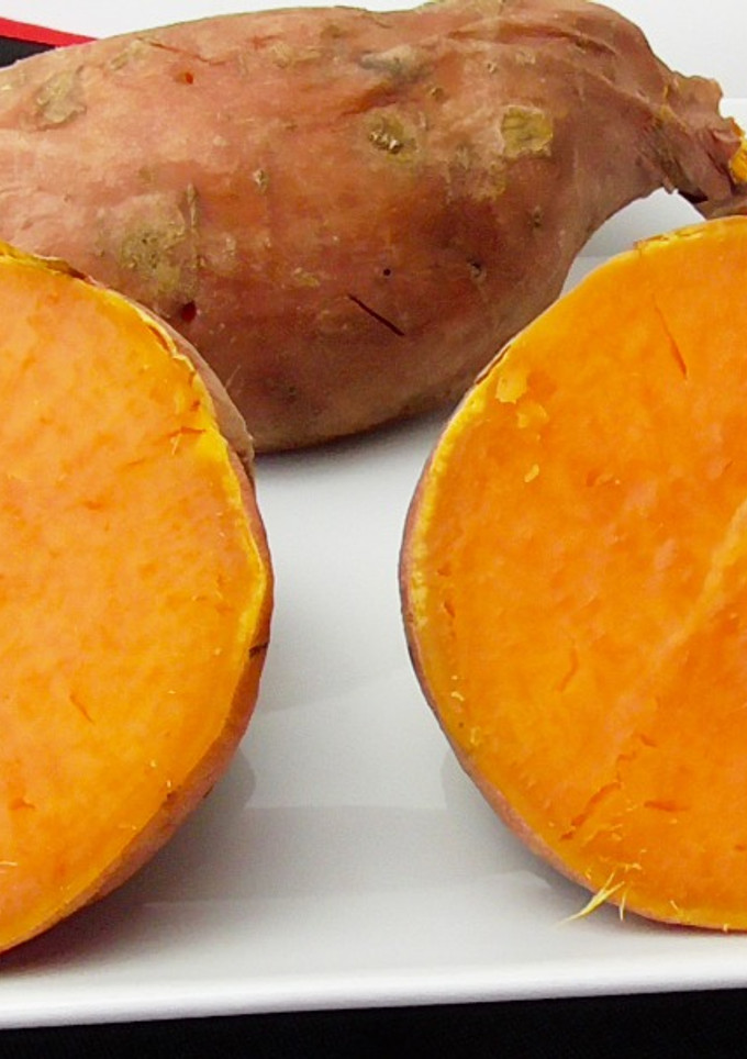 Una foto de Batata o boniato al microondas