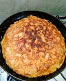 Tortilla de papas y cebolla