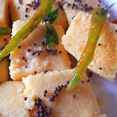 Khaman Dhokla A picture of Khaman Dhokla.