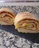 Rosca de jamón y queso