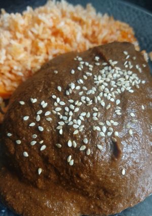 Una foto de Mole poblano
