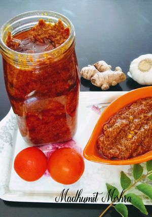 A picture of Tomato Achar(Pickle).