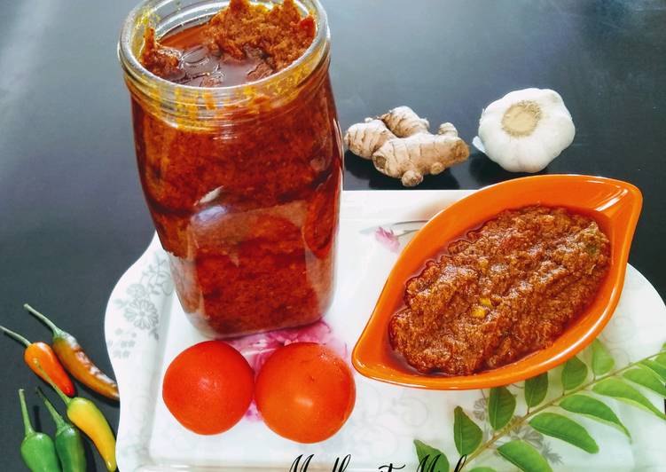 Steps to Make Homemade Easy Tomato Pickle (Achar)