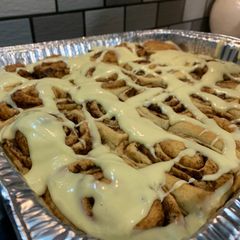 A picture of Nomi and Tau’s Cinnamon Rolls.