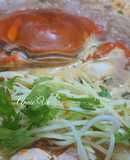 Lẩu cua nấu bầu