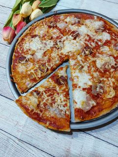 Teljes kiőrlésű pizza 🍕 recept fotója