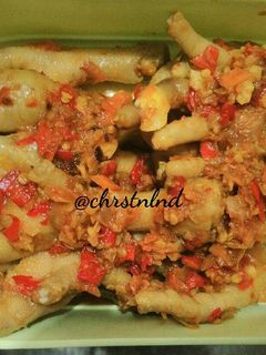 Foto resep Oseng Ceker Pedas
