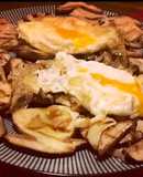 Boletus con huevos fritos y aceite de trufa 🤩🤩