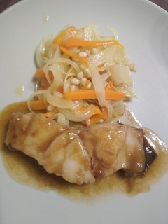 Una foto de Bacalao al Pedro Ximénez