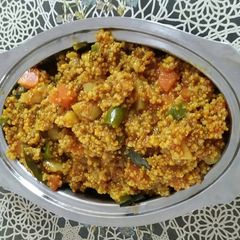 A picture of Foxtail Millet Upma.
