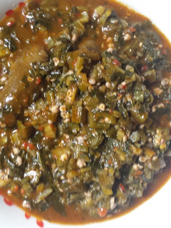A picture of Okra soup.
