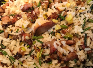 Foto principal de Arroz con Espárragos silvestres, pancetta y Calçots