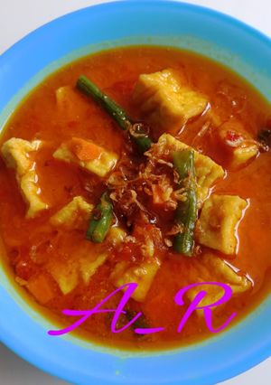 Foto resep Sayur tahu kacang panjang