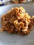Pastas de arroz en salsa napolitana con atún 🍝 🥰