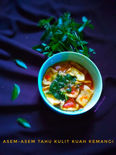 Foto resep Asem-asem Tahu Kulit Kuah Kemangi