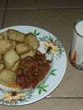 Awara and soya milk