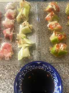 Una foto de Sushi vegetariano