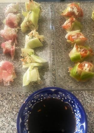 Una foto de Sushi vegetariano