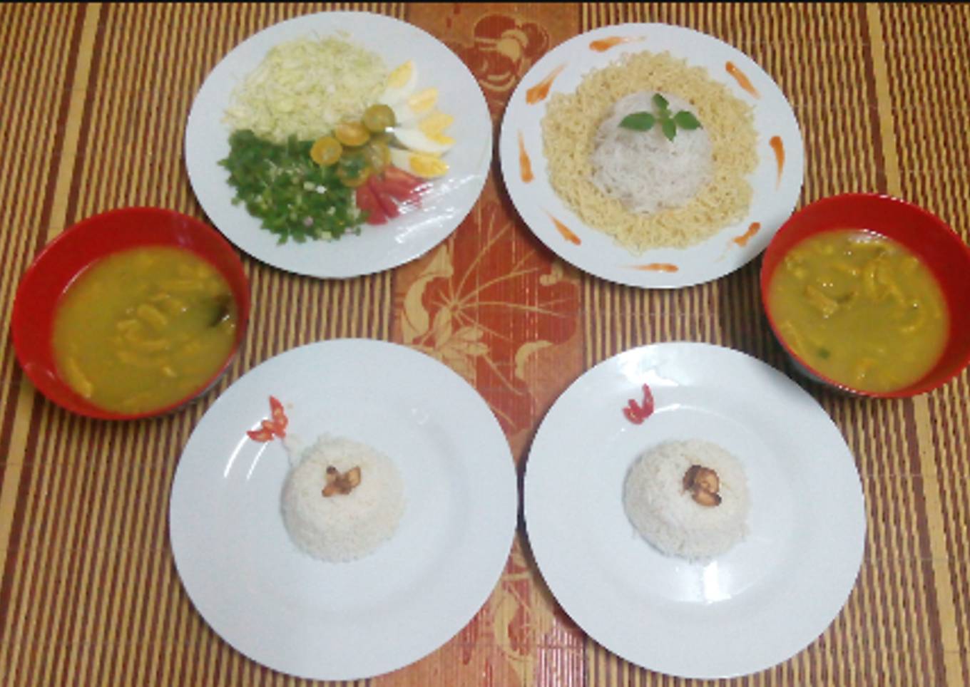 Soto Daging babat sapi,mie kawin Putih Kuning.. Ala" resep Yulie'Alik.