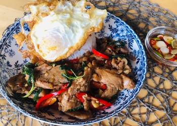 How to Cook Tasty Thai Holy Basil StirFry Recipe Pad Krapow  How To Make Thai Food  ThaiChef Food