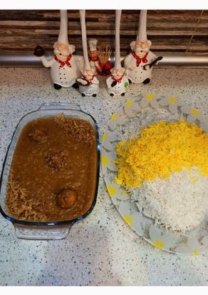 عکسی از دستور خورشت دال عدس