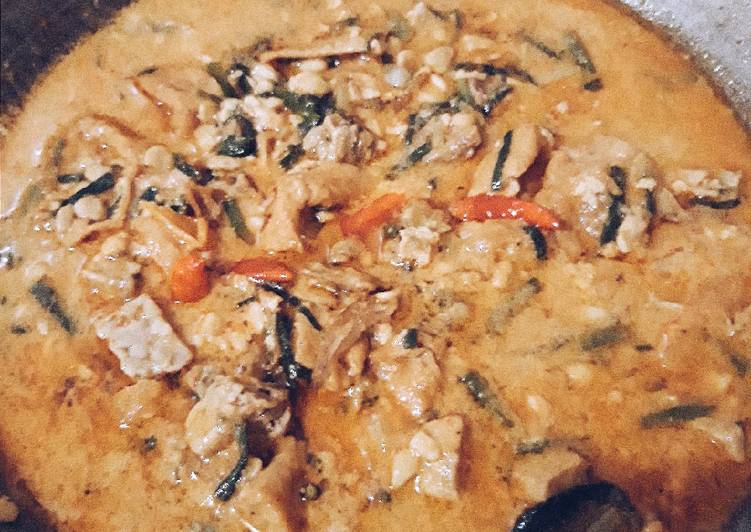 Bagaimana Menyiapkan Jangan tempe teri (sayur tempe santan dengan teri), Enak