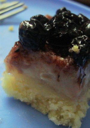 A picture of Blueberry Cheesecake.