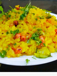 A picture of Onion Poha (Kanda Poha).