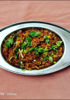 A picture of Lauki ka bharta.