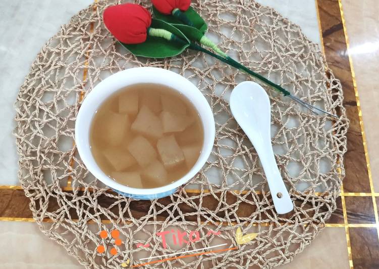 Resep 65. Sup Manis Buah Pir, Enak Banget