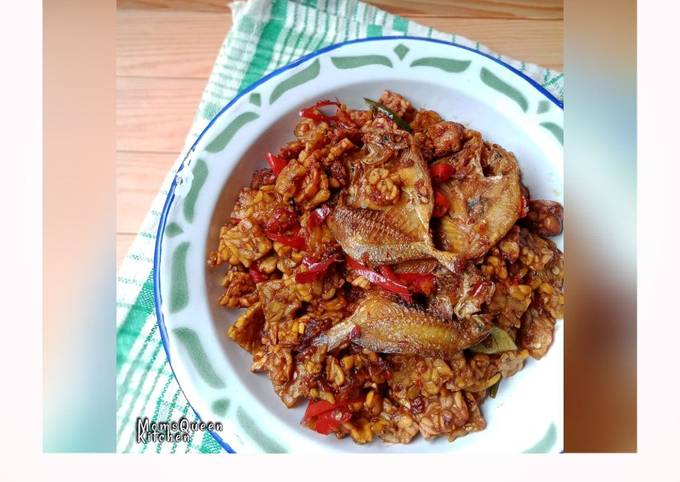 Sambal Goreng Kering Peksin (tempe+ikan asin)