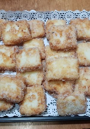 Una foto de Leche frita