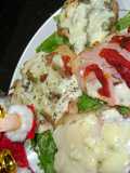 Pechugas de pollo y patas deshuesadas a la pizza