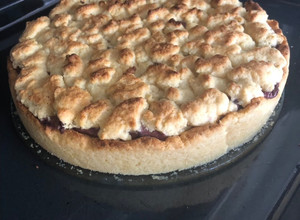 Una foto de Kuchen de migas