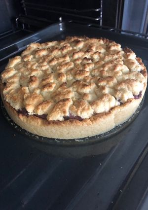 Una foto de Kuchen de migas